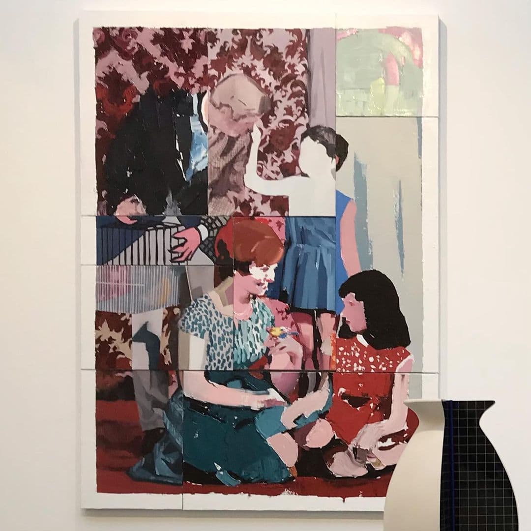 Obra y vista de exposición de Nacho Martín Silva
